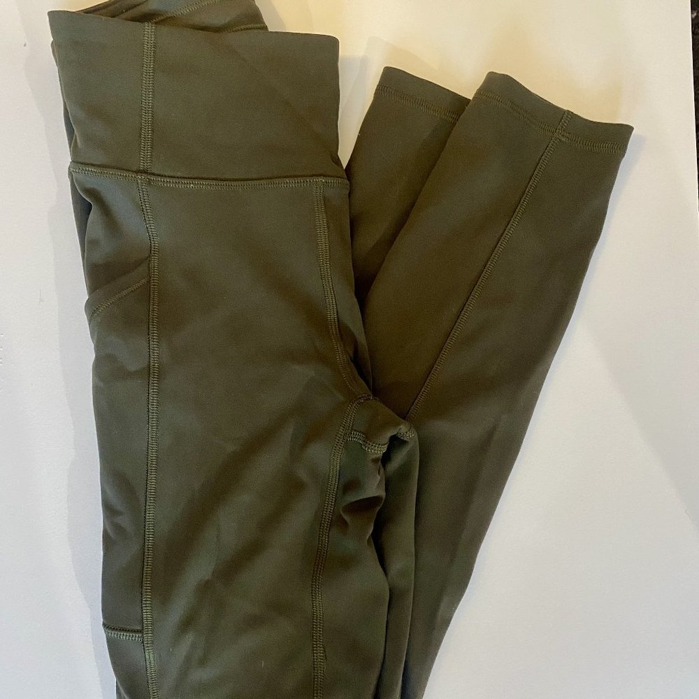 Dark Olive Invigorate High-Rise Tight 25"